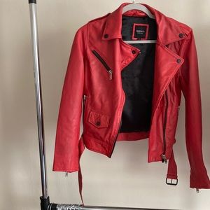 Must Go‼️ NWOT Leather Motorcycle Jacket. Read Description Below Carefully 👇